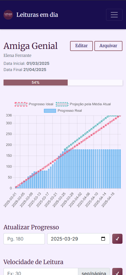 Acompanhamento detalhado